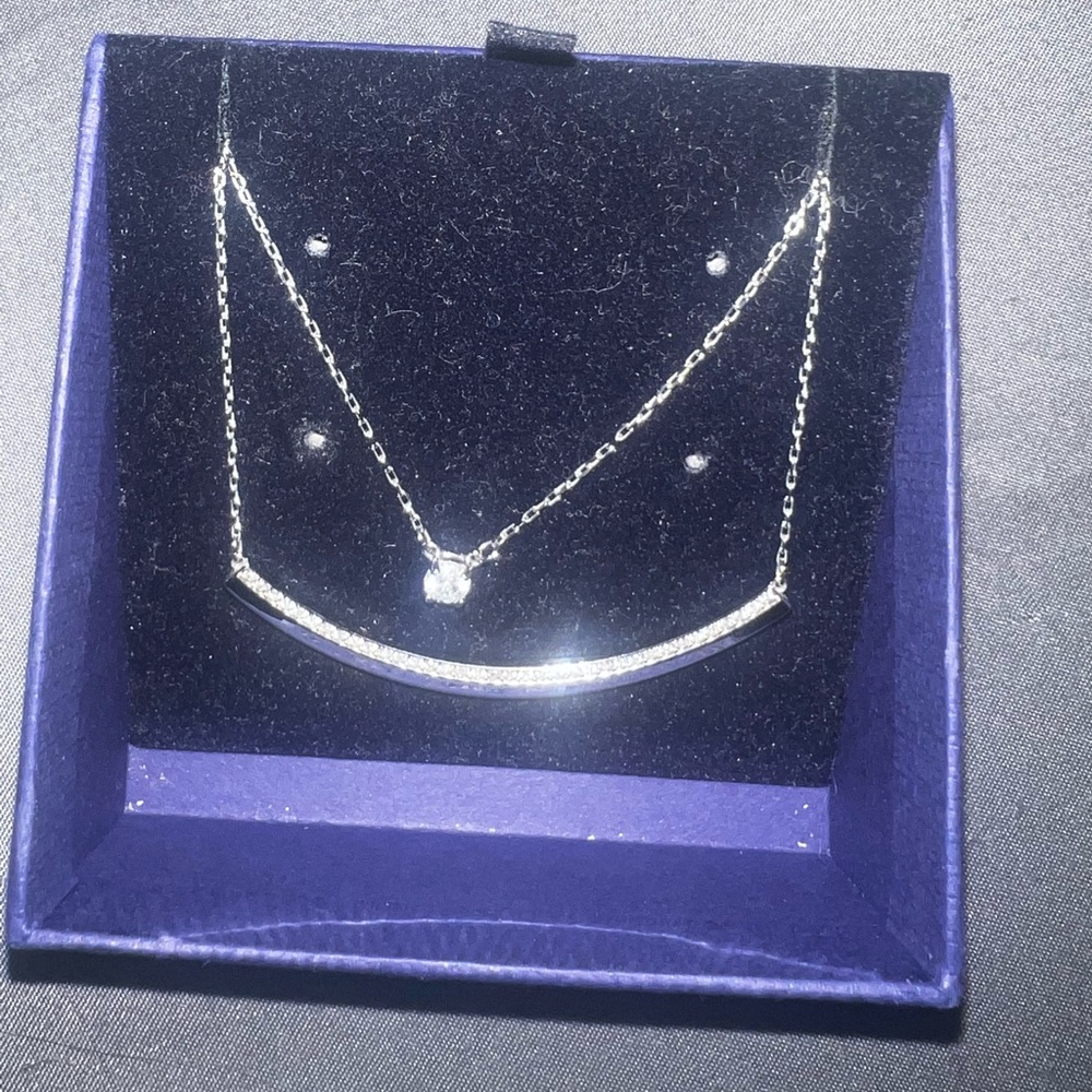 Swarovski Crystal Double Chain Necklace